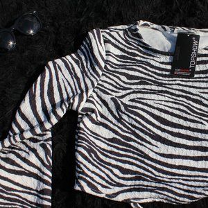 Top Show Zebra Blouse